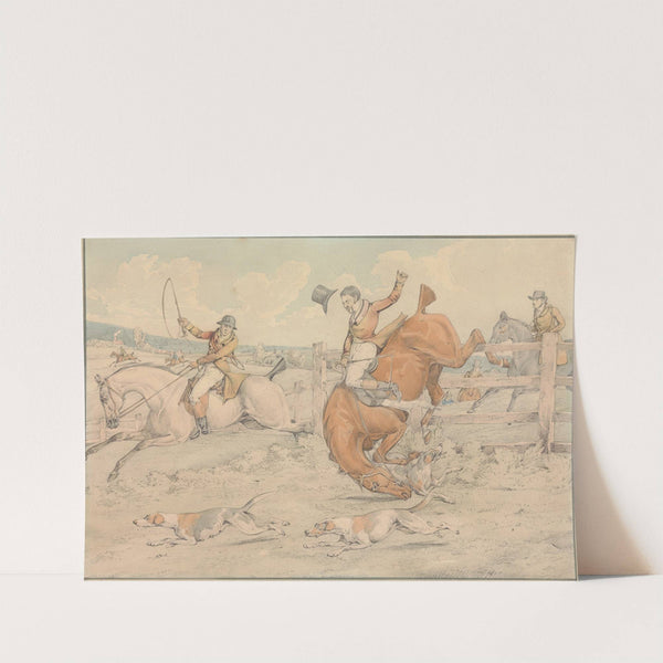 ‘Some Do and Some Don’t; It is All a Notion;’ Getting a Fall (between 1848 and 1851) by Henry Thomas Alken