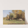 Sommerlandschaft mit Kühen (1891) by Alfred Zoff