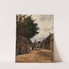Sommerliche Dorfstraße by Friedrich Kallmorgen