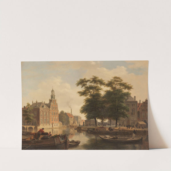 Sommerliche Stadtansicht by Bartholomeus Johannes van Hove