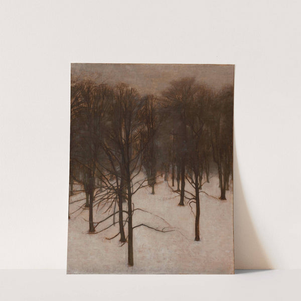 Søndermarken Park in winter by Vilhelm Hammershøi