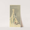Songbird at hay bundle by Ohara Koson
