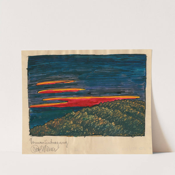 Sonnenuntergang by Karl Wiener