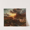 Sonnenuntergang am Hintersee in Berchtesgaden (1858) by Albert Zimmermann