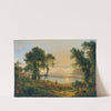 Sonnenuntergang über den Campi Flegrei gegen die Inseln Procida und Ischia Sonnenuntergang über den Campi Elisi gegen die Insel Ischia (1819) by Joseph Rebell