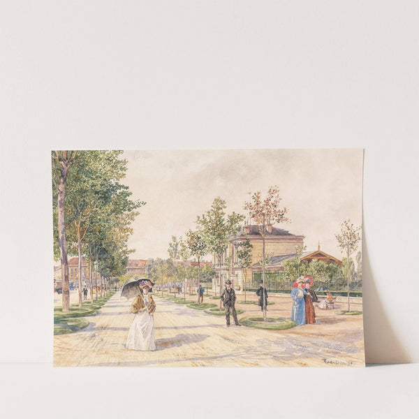 Sonntagsspaziergang am Stubenring by Rudolf Bernt