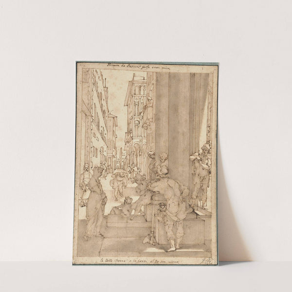 Sophronia Enters the Palace of Aladin by Andrea Boscoli