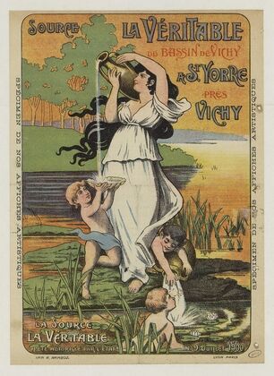 Source La véritable du bassin de Vichy à Saint Yorre près Vichy (1900)