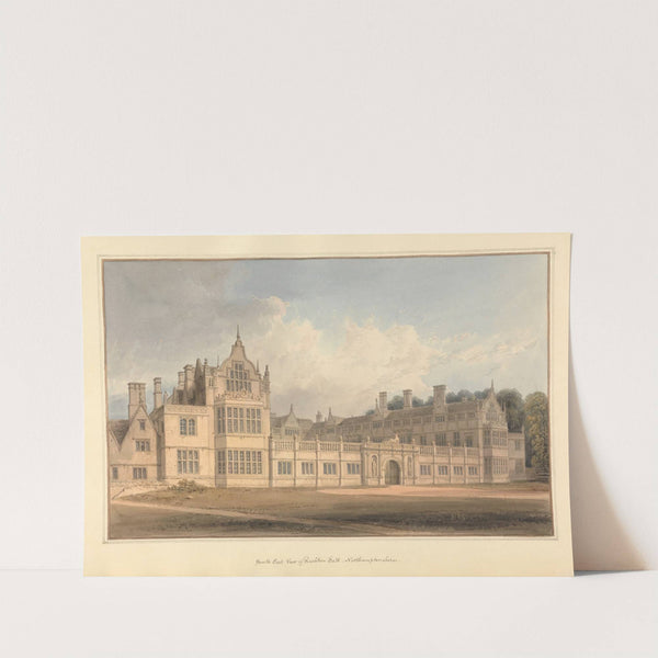 South East View of Rushton hall, Northamptonshire by John Buckler