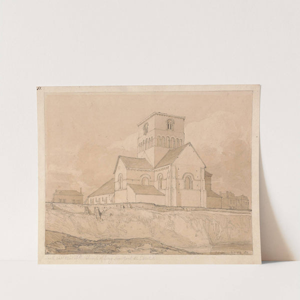 South-East View of the Church of Lery, near Pont-de-l’Arche, Normandy (1817) by John Sell Cotman