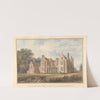 South West View of Bourn Hall, Cambridgeshire: the Seat of the Right hon&#039;ble, Earl Delawarr by John Buckler