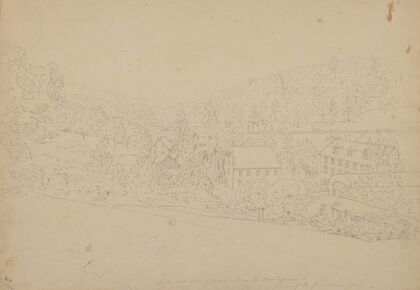South west view of Rockland on the Brandywine – one of the four views, J.R.S.