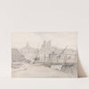 Southeast View of Rochester Castle and the Cathedral by François Louis Thomas Francia