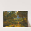 Southern Landscape with Resting Figures at a Lake by Francisque Millet