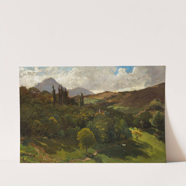 Southern Mountain Landscape by Alfred Wahlberg