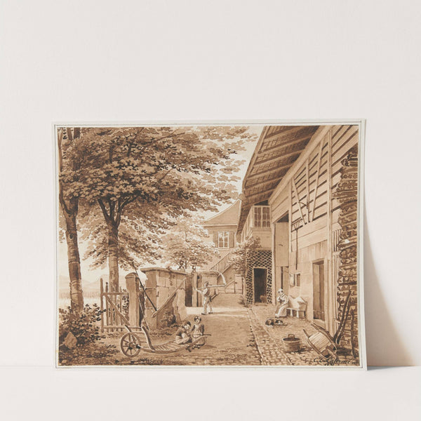 Souvenir de la maison de Spitel-Acker (1831) by Charles Édouard Calame