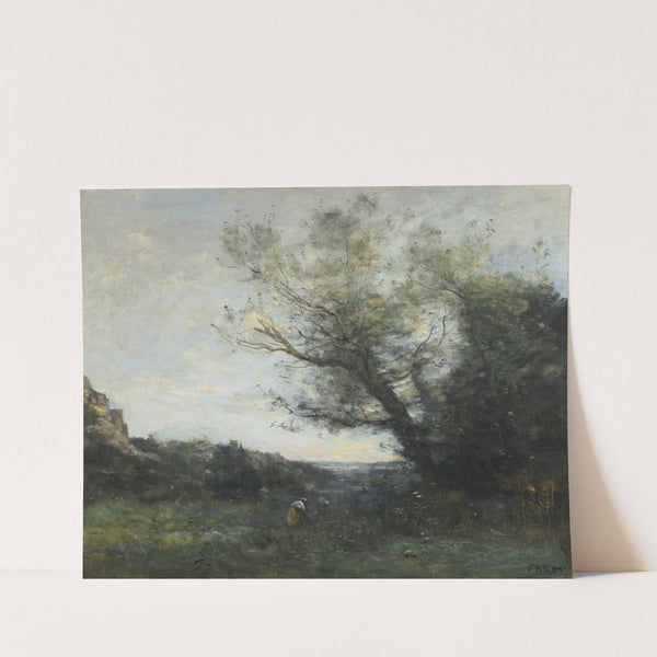 Souvenir d&#039;Italie — La cueillette by Jean-Baptiste-Camille Corot