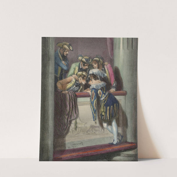 Souvenirs du Carnaval, 1837-45, No. 5 : La Loge d&#039;avant-scèn by Paul Gavarni