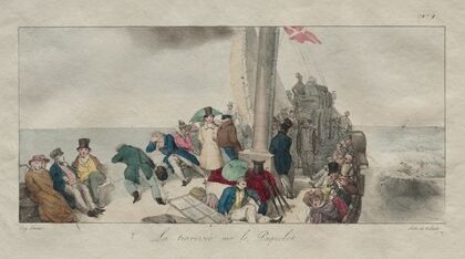 Souvenirs of London; Crossing on the Packet Boat (1826)