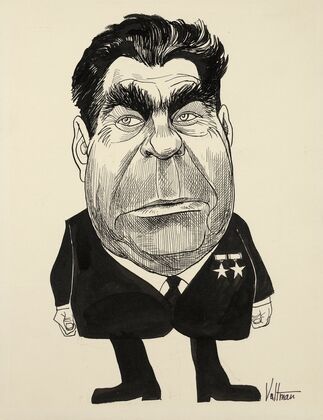 Soviet leader Leonid Brezhnev