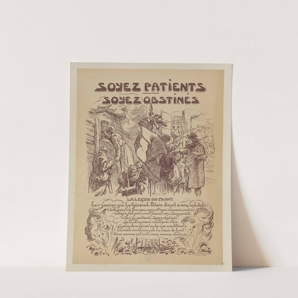 Soyez patients, soyez obstinés (1918) by Victor Prouvé