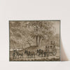 Spaanse koets in een landschap by Otto Howen