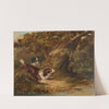 Spaniels putting up duck by George Armfield