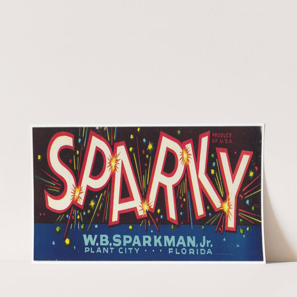 Sparky Produce Label (1930-1950)
