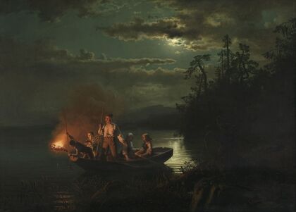 Spear Fishing on Lake Krøderen (1851)