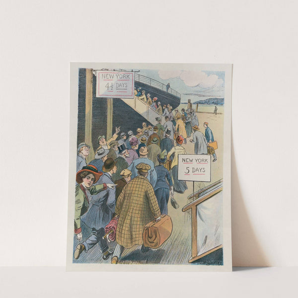 Speed! The terror of the sea (1912) by Louis Glackens