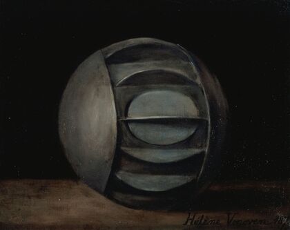 Sphère métallique utilisée pendant le siège de 1870-71, pour le transport des dépêches par eau