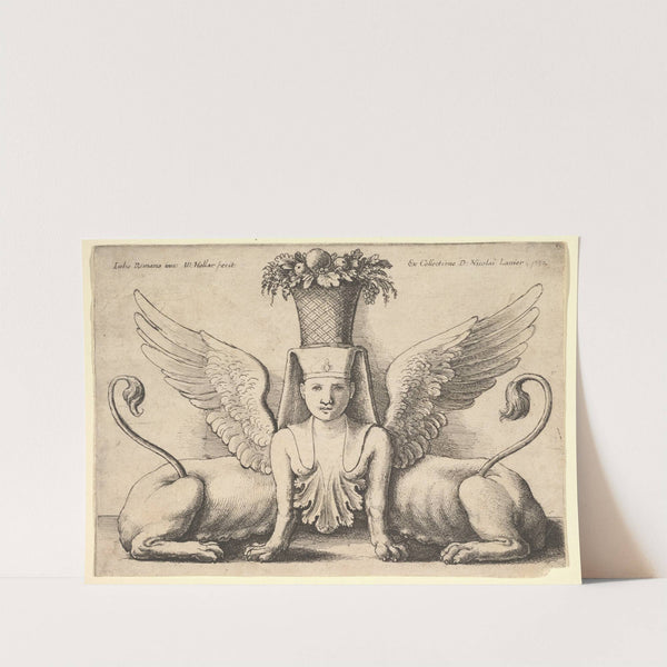 Sphinx with Two Bodies (1652) by Wenceslaus Hollar