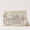 ‘Sporting Anecodotes:’ Drawing for the Soft-Gound Etching of ‘The Sporting Butcher’ by Henry Thomas Alken