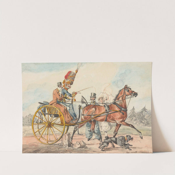 ‘Sporting Discoveries, or the Miseries of Driving …’ You Discover you Have Overlooked a Small Post on you Whip Hand by Henry Thomas Alken