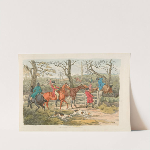 Sportsmen within an enclosure (1817-1818) by Henry Thomas Alken