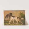 Sportsmen&#8217;s delight, a field spaniel on the retrieve (1880) by Gibson &amp; Co. Lith