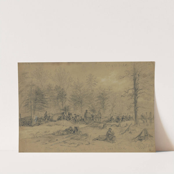 Spot where Genl. Sedgwick was killed by Alfred Rudolph Waud