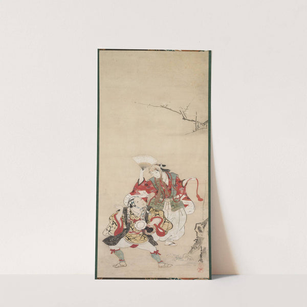 Spring Dancers (Manzai) by Miyagawa Chōshun