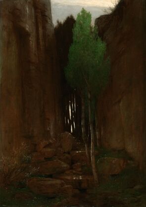 Spring in a Narrow Gorge (Quell in einer Felsschluct)