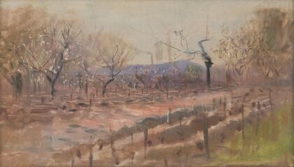 Spring landscape (Spring in an orchard) (1889-1897)