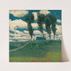 Spring Landscape With Poplar Trees by Alois Kalvoda