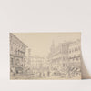 Square at Bologna, Cathedral and Palace of the Pope&#039;s legate by Sir Charles D&#039;Oyly