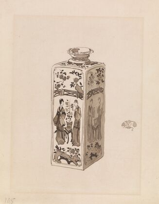Square Canister with Long Neck