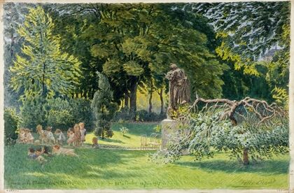 Square de la mairie du 14ème arrondissement, rue Mouton Duvernet, 18 juin 1917 (1917)
