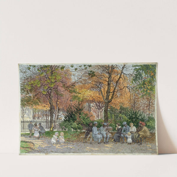 Square de la Mairie et place de l&#039;école des garçons by Félix Brard