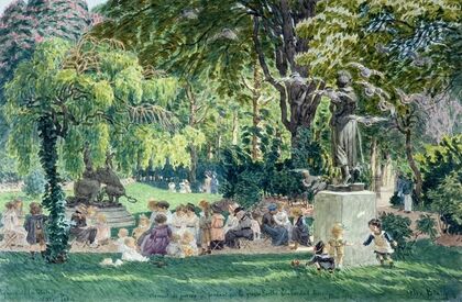 Square de la mairie (XIV) Paris. (1918)