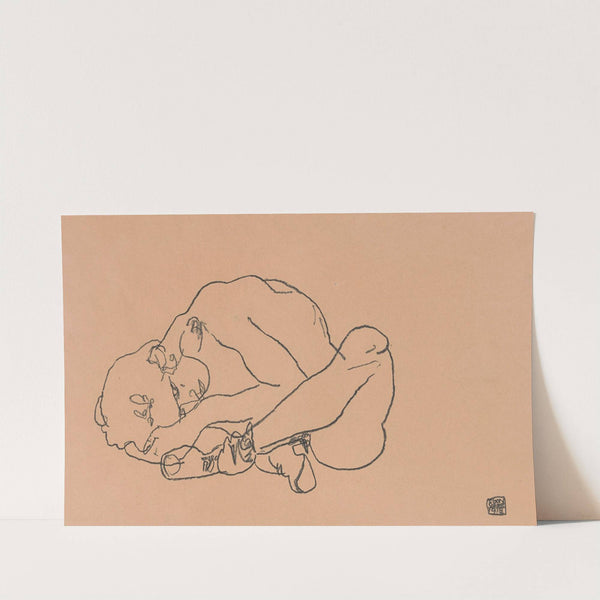 Squatting Woman (1918) by Egon Schiele