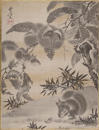 Squirrels Gathering Chestnuts (ca. 1887)