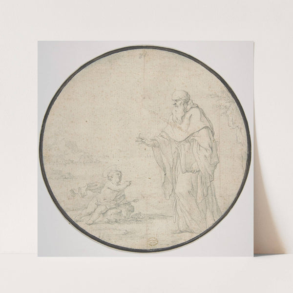 St. Augustine and the Child on the Seashore by Andrea Pozzo