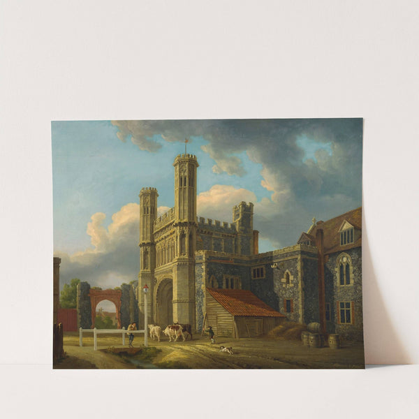 St. Augustine&#039;s Gate, Canterbury by Michael Angelo Rooker
